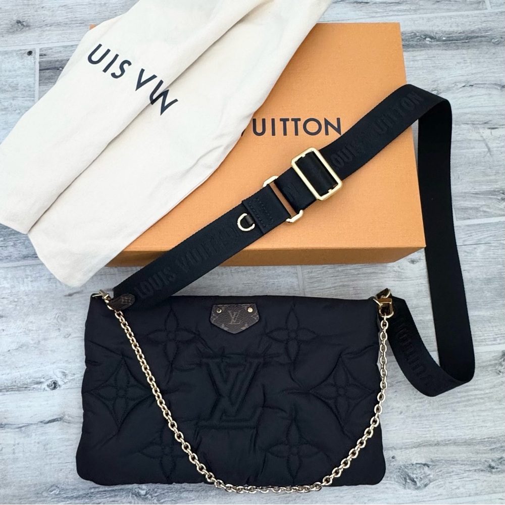 Louis Vuitton Black Maxi Pillow Crossbody Pochette